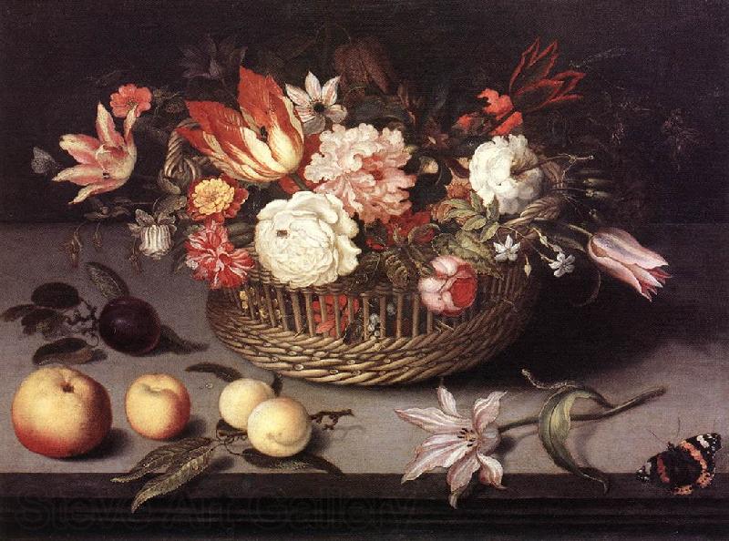 BOSSCHAERT, Johannes Basket of Flowers gh